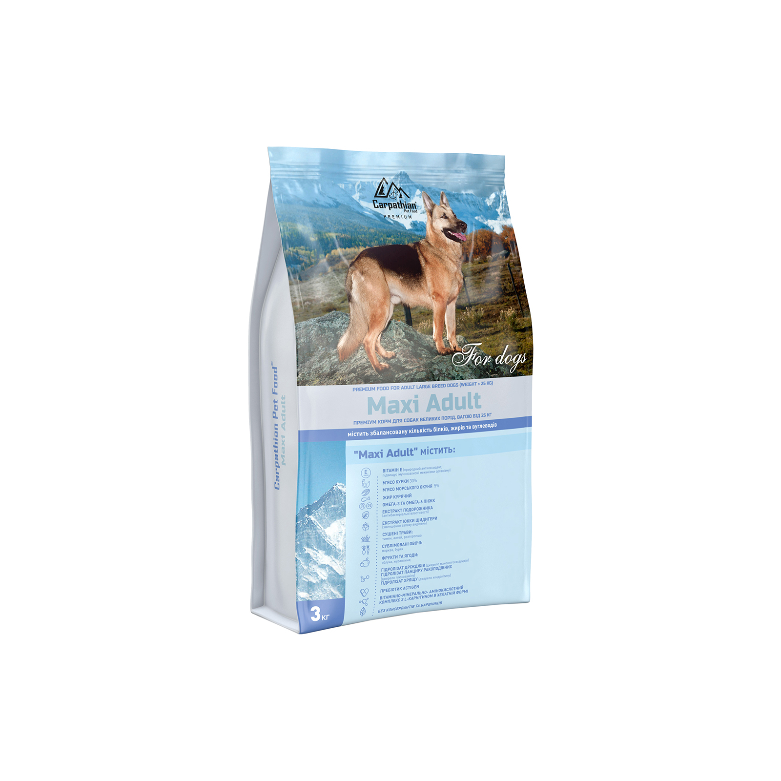 Сухой корм для собак Carpathian Pet Food Maxi Adult 12 кг (4820111140701)