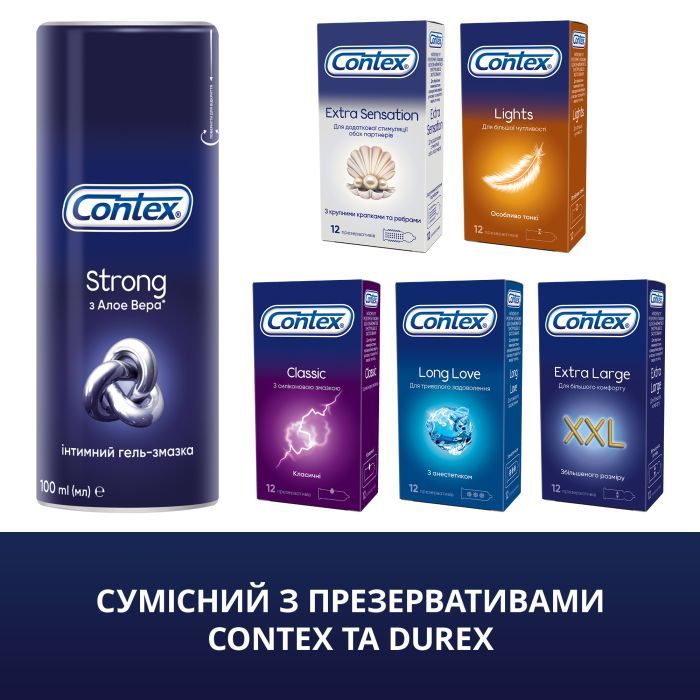 Інтимний гель-змазка Contex Strong для анального сексу (лубрикант) 100 мл (4820108005198) зображення 4