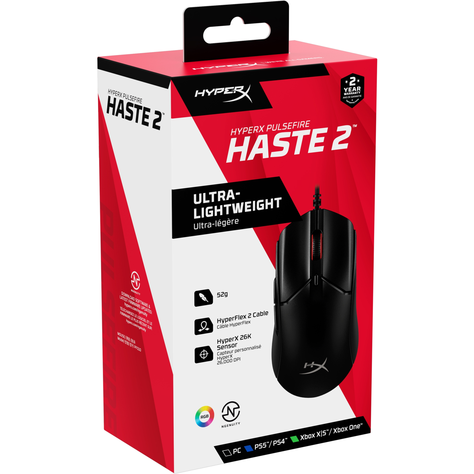 Мышка HyperX Pulsefire Haste 2 USB White (6N0A8AA) изображение 10