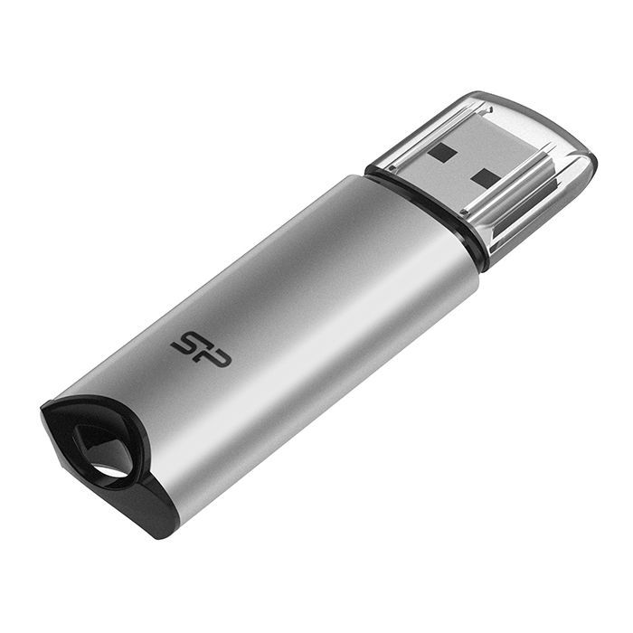 USB флеш накопитель Silicon Power 64 GB Silicon M02 Aluminum Silver USB 3.2 (SP064GBUF3M02V1S) изображение 2