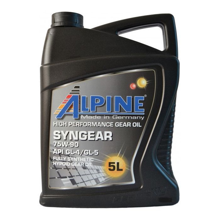 Трансмиссионное масло Alpine Syngear 75W-90 GL-4/GL-5 5л (0745-5)