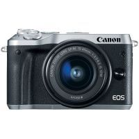 Цифровой фотоаппарат Canon EOS M6 Kit 15-45 IS STM Silver (1725C045)