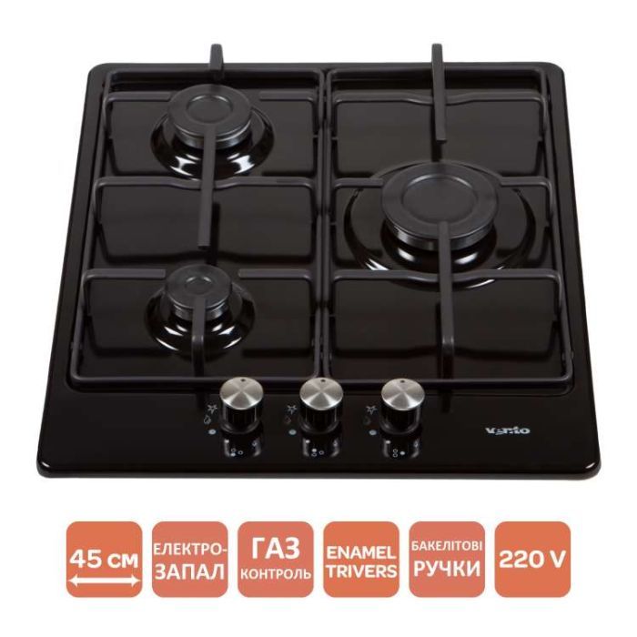 Варочна поверхня Ventolux HG430-B3 S (BK) зображення 7