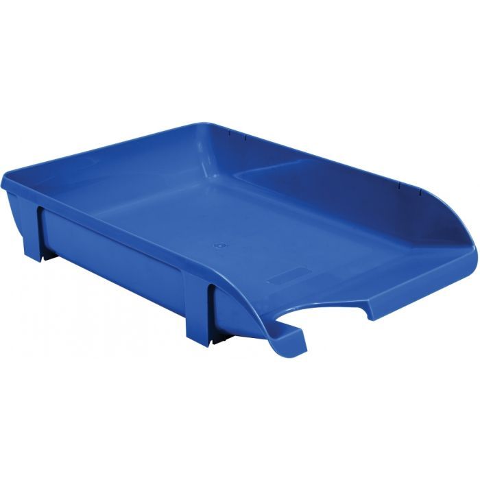 Лоток для паперів Economix горизонтальний пластик, блакитний непрозорий (E31801-22)