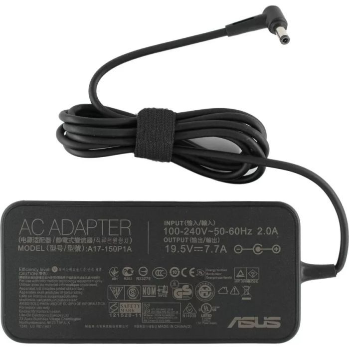 Блок живлення до ноутбуку ASUS 150W 19.5V, 7.7A, 6.0/3.7 (pin inside) Slim-корпус (A17-150P1A / A40367) зображення 3