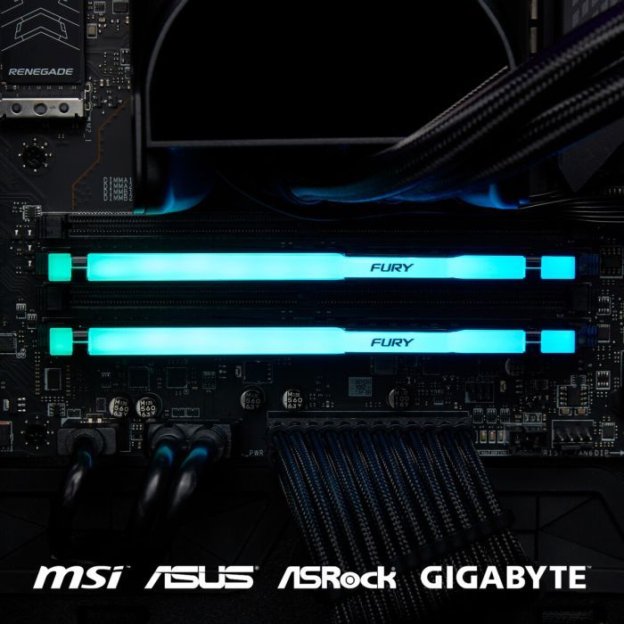 Модуль памяти для компьютера DDR5 32GB 5200 MHz Beast RGB EXPO Kingston Fury (ex.HyperX) (KF552C36BBEA-32) изображение 10
