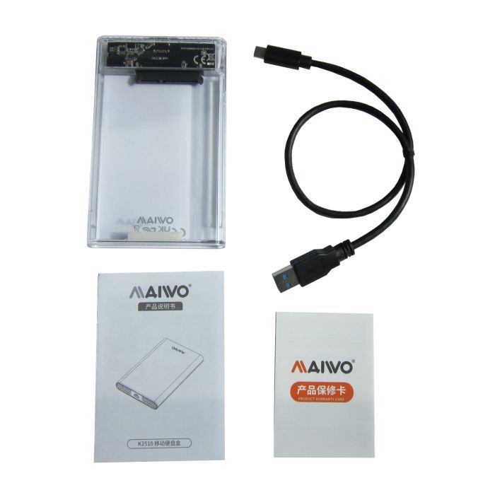 Карман внешний Maiwo 2.5" SATA/SSD HDD - USB3.1 Gen1 Type-C (K2510) изображение 5