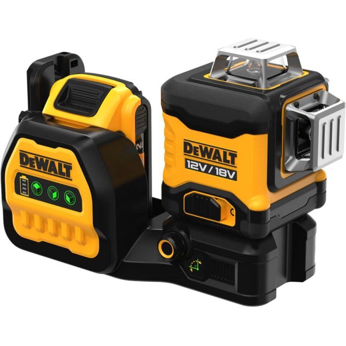 Лазерный нивелир DeWALT линейный 10.8/12/18В XR Li-Ion, зеленый луч, 1x2Ah 18V, TSTAK (DCE089D1G18) изображение 3