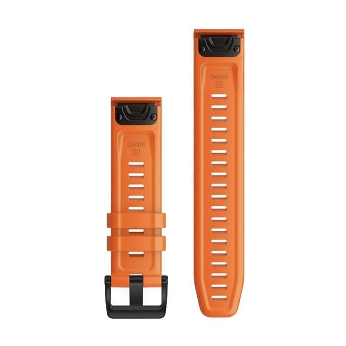 Ремінець до смарт-годинника Garmin fenix 6 22mm QuickFit Ember Orange Silicone (010-12863-01) зображення 2