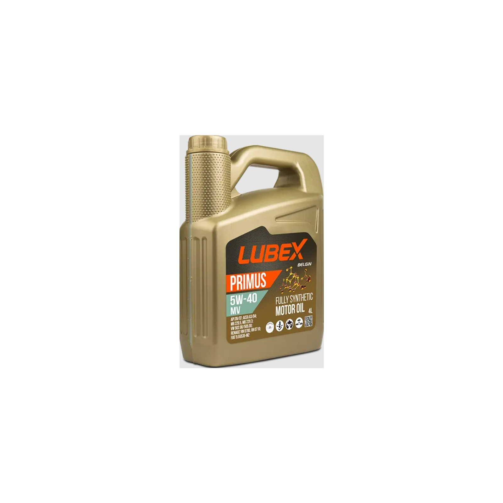 Моторное масло LUBEX PRIMUS MV 5w40 4л (034-1325-0404)