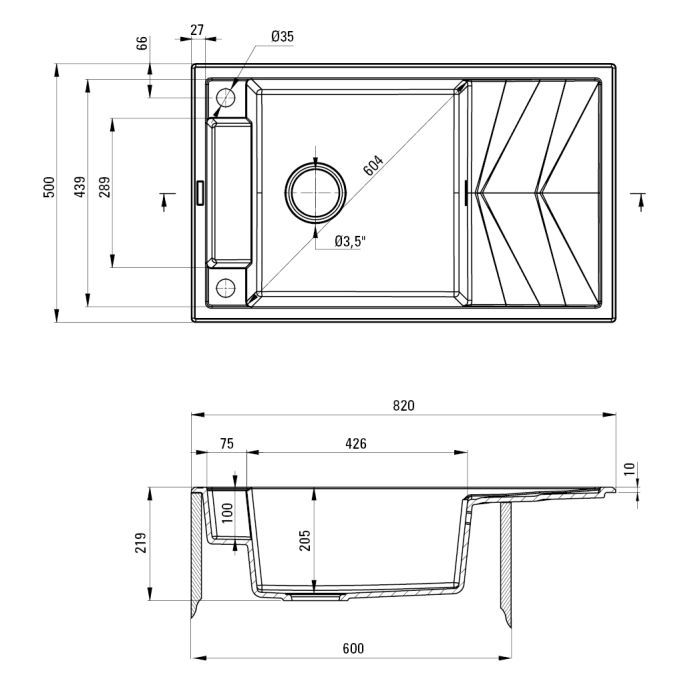 Мийка кухонна Deante Magnetic (ZRM A113) зображення 2