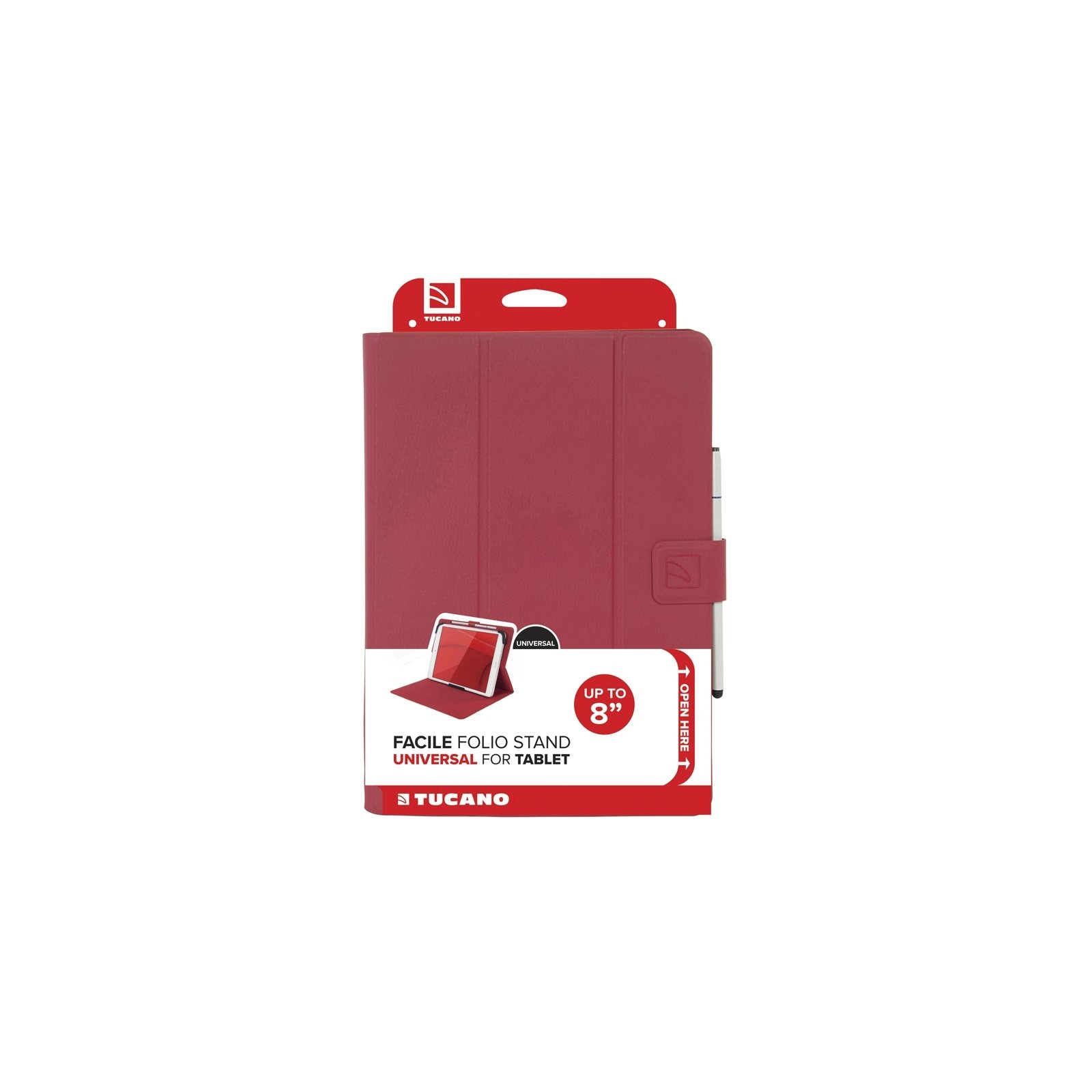 Чехол для планшета Tucano Facile Plus Universal 7-8" red (TAB-FAP8-R) изображение 7