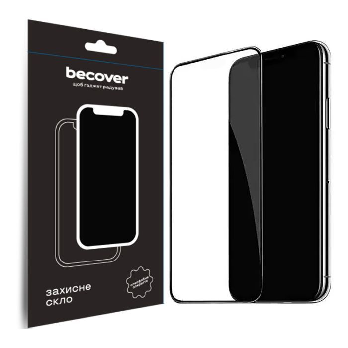 Стекло защитное BeCover Apple iPhone 15 Plus Black (709788)
