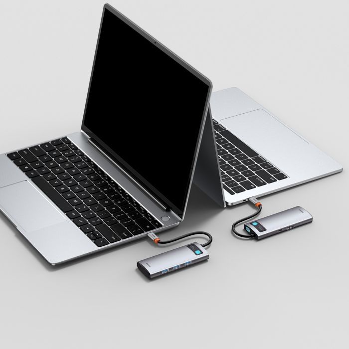 Концентратор Baseus USB3.1 Type-C to USB Type C PD 100W/HDMI 4K 60 Hz/3*USB 3.2 Gen1/ 5in1 (CAHUB-CX0G) зображення 10