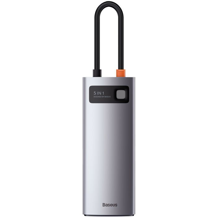 Концентратор Baseus USB3.1 Type-C to USB Type C PD 100W/HDMI 4K 60 Hz/3*USB 3.2 Gen1/ 5in1 (CAHUB-CX0G) зображення 2