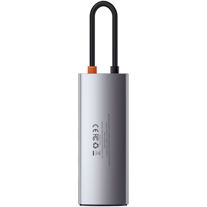 Концентратор Baseus USB3.1 Type-C to USB Type C PD 100W/HDMI 4K 60 Hz/3*USB 3.2 Gen1/ 5in1 (CAHUB-CX0G) зображення 3