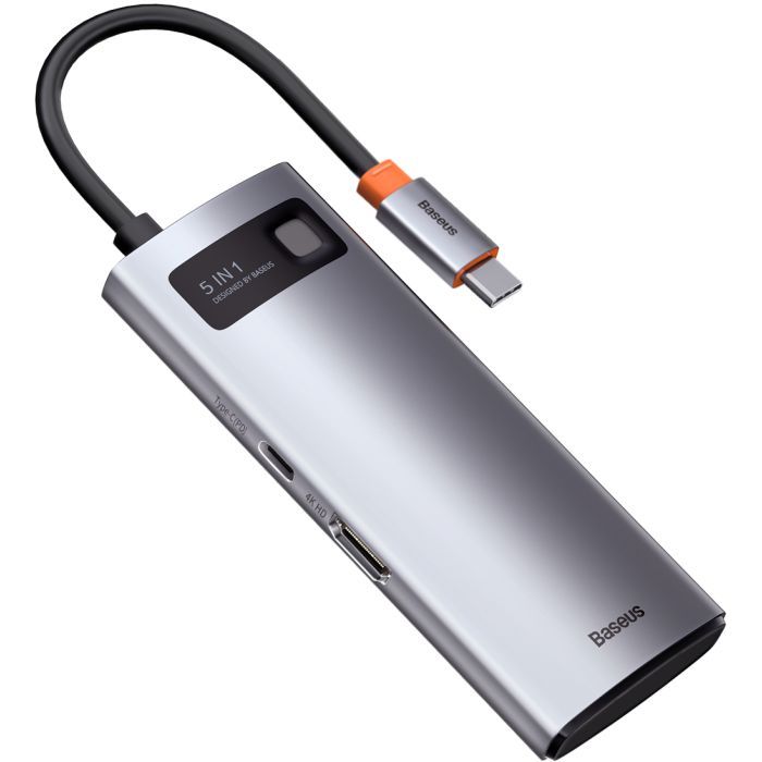 Концентратор Baseus USB3.1 Type-C to USB Type C PD 100W/HDMI 4K 60 Hz/3*USB 3.2 Gen1/ 5in1 (CAHUB-CX0G) зображення 4