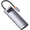 Концентратор Baseus USB3.1 Type-C to USB Type C PD 100W/HDMI 4K 60 Hz/3*USB 3.2 Gen1/ 5in1 (CAHUB-CX0G) зображення 4