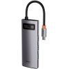 Концентратор Baseus USB3.1 Type-C to USB Type C PD 100W/HDMI 4K 60 Hz/3*USB 3.2 Gen1/ 5in1 (CAHUB-CX0G) зображення 6