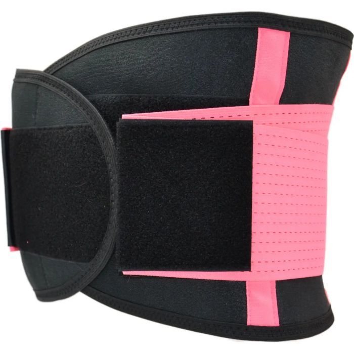 Пояс компрессионный MadMax MFA-277 Slimming and Support Belt black/neon pink S (MFA-277-PNK_S)