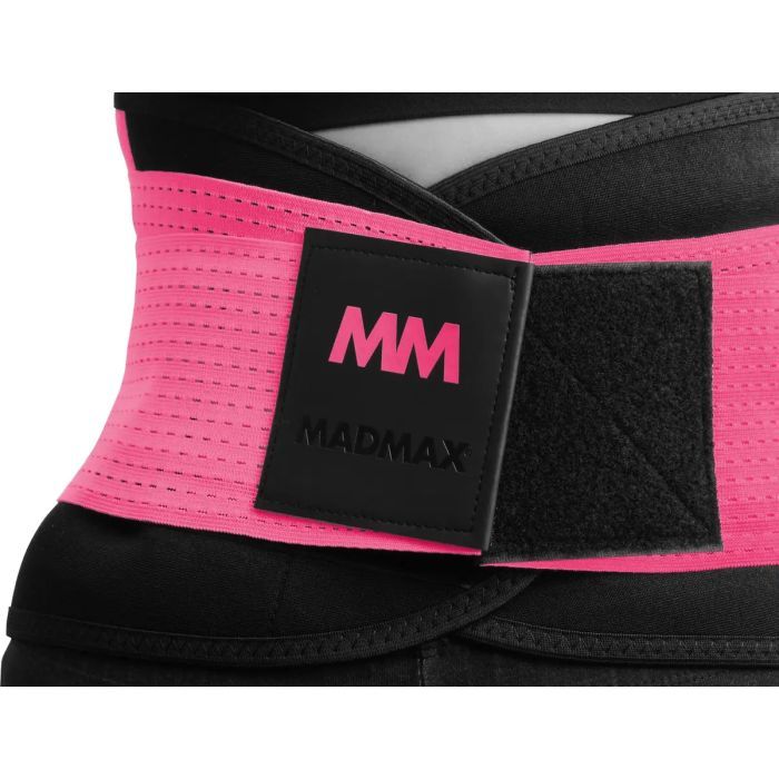 Пояс компрессионный MadMax MFA-277 Slimming and Support Belt black/neon pink S (MFA-277-PNK_S) изображение 6