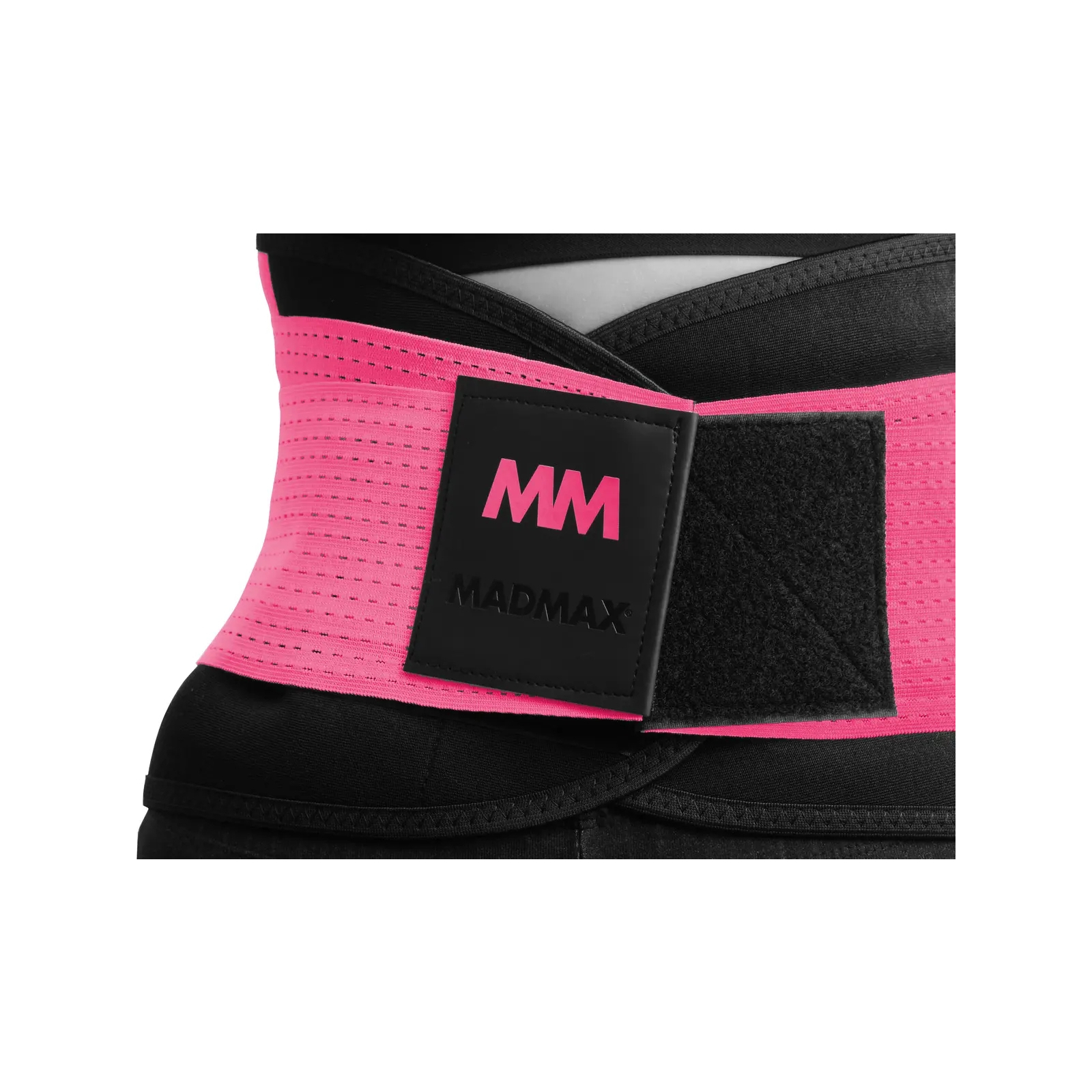 Пояс компресійний MadMax MFA-277 Slimming and Support Belt black/neon pink S (MFA-277-PNK_S) зображення 6