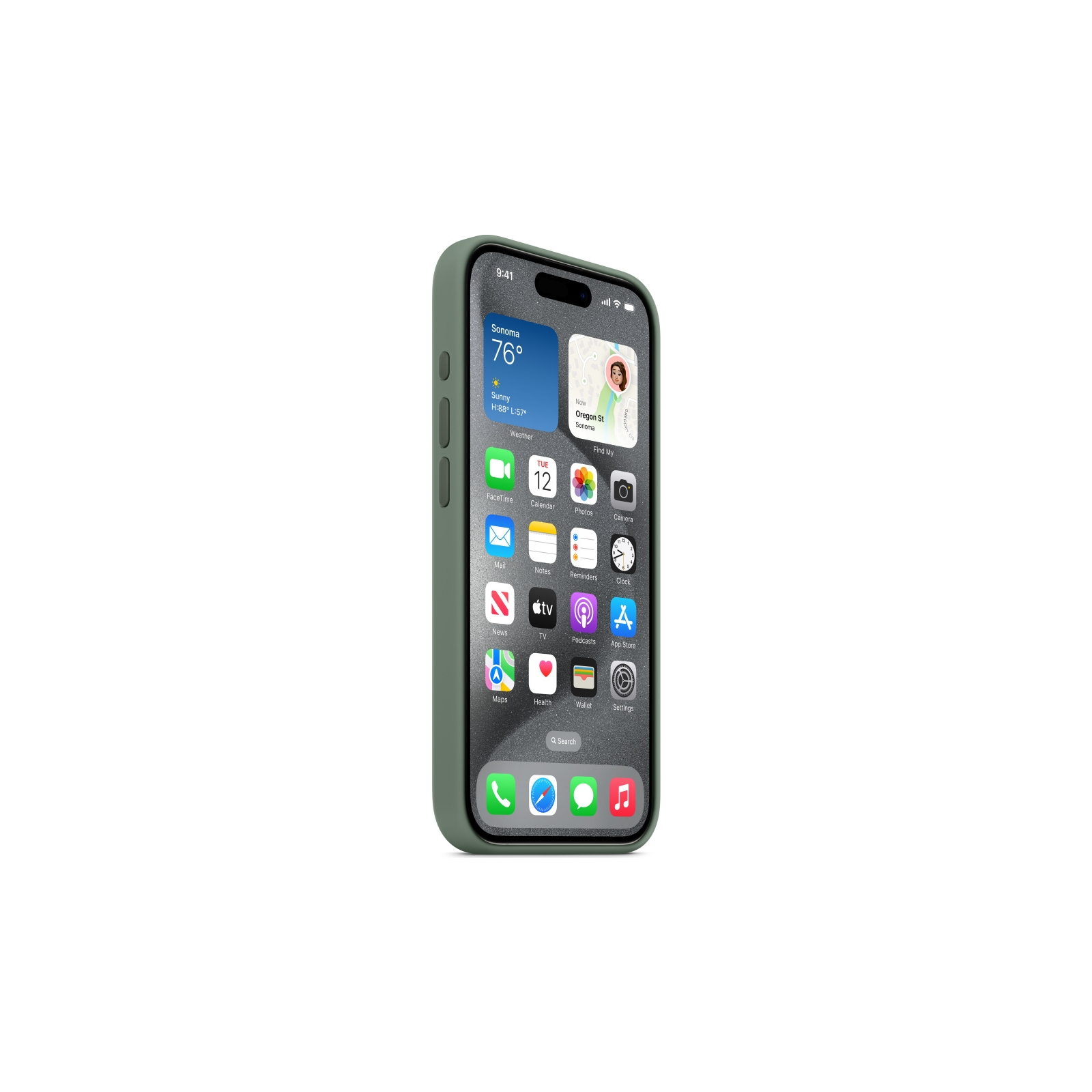 Чехол для мобильного телефона Apple iPhone 15 Pro Silicone Case with MagSafe Cypress (MT1J3ZM/A) изображение 6