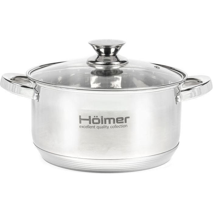 Кастрюля Hölmer з кришкою 2,7 л (CR-12527-SS)