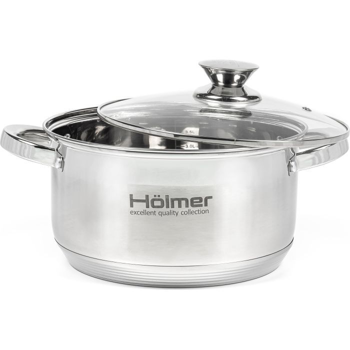 Кастрюля Hölmer з кришкою 2,7 л (CR-12527-SS) изображение 2