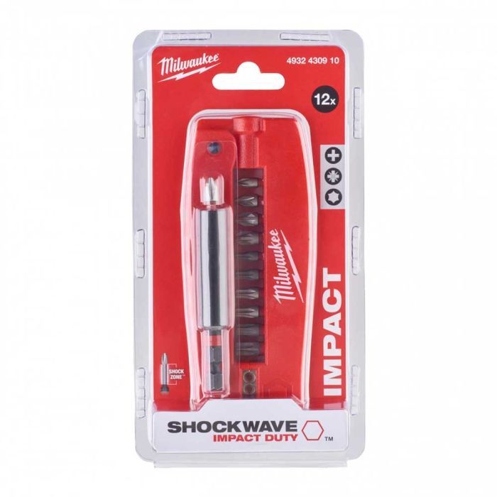 Набір біт Milwaukee SHOCKWAVE "Крокодил 2", 12шт (4932430910) зображення 4