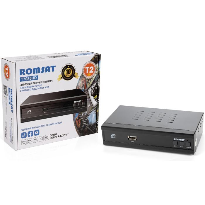 ТВ тюнер Romsat DVB-T2 (T7085HD) изображение 9