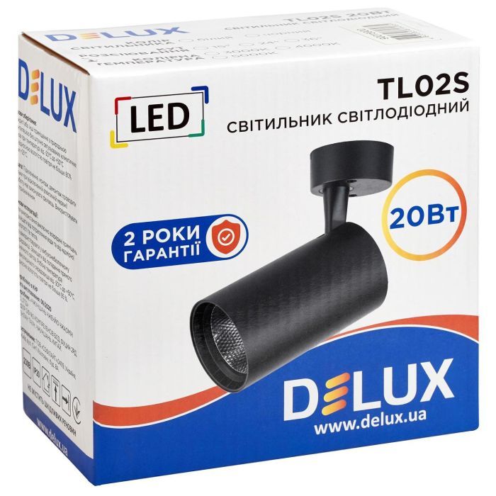 Спот Delux TL02S 20 Вт 4000K (90015901) изображение 2