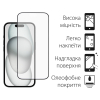 Стекло защитное Dengos Full Glue iPhone 15 Pro Max (black) (TGFG-321) изображение 2