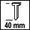 Цвяхи Einhell для цвяхозабивача, 40мм, 3000шт (4137872) зображення 2
