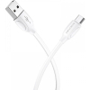 Дата кабель USB 2.0 AM to Micro 5P 1.0m BX19 Benefit 2.4A White BOROFONE (BX19MW) зображення 3