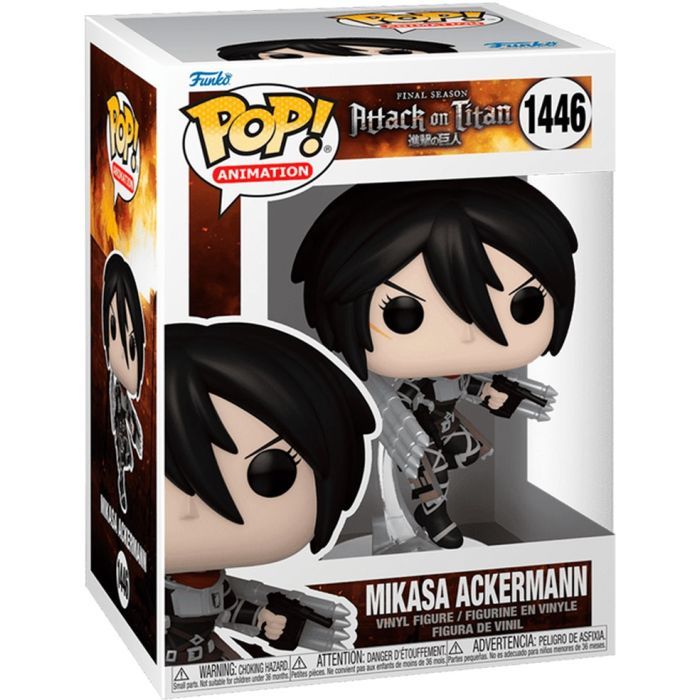 Фигурка для геймеров Funko Pop cерии Атака титанов - Микаса Акерманн (67929) изображение 2
