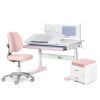 Парта с креслом ErgoKids (L) Pink + тумба (TH-325 + Y-412 Lite + BD C3_PINK)
