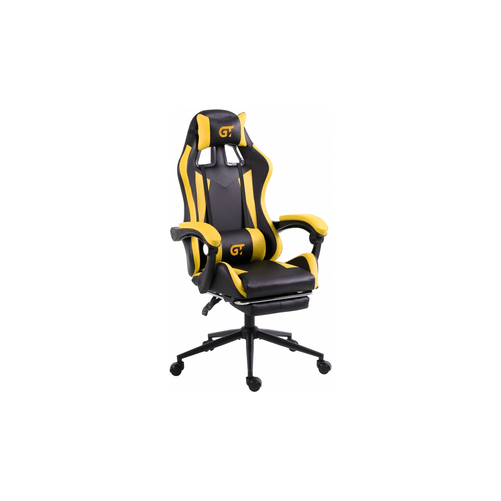 Кресло игровое GT Racer X-2323 Black/Yellow изображение 2