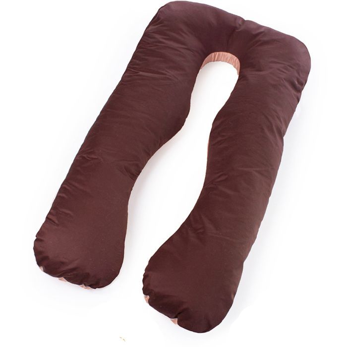 Подушка MirSon для беременных и отдыха Delicate Satin №8028 U-образная Cappuccino (2200006178668)