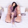 Подушка MirSon для беременных и отдыха Delicate Satin №8028 U-образная Cappuccino (2200006178668) изображение 7