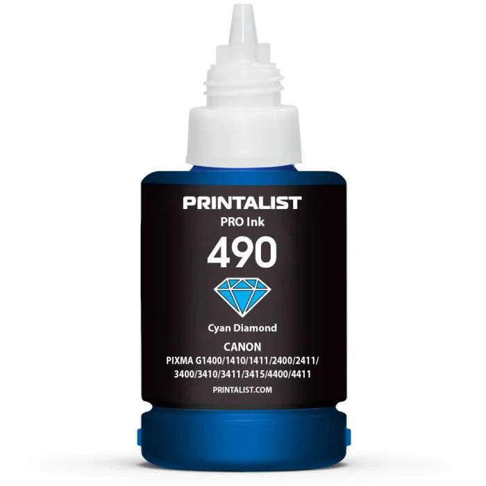 Чорнило Printalist Canon GI-490 для G1400/G2400/G3400 140г Magenta (PL490M) зображення 2