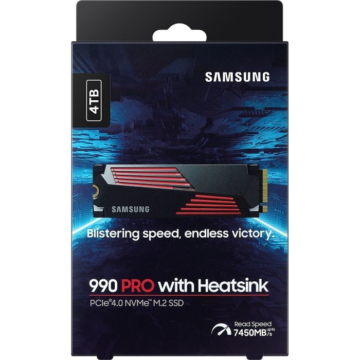 Накопитель SSD M.2 2280 4TB 990 PRO with Heatsink Samsung (MZ-V9P4T0GW) изображение 6