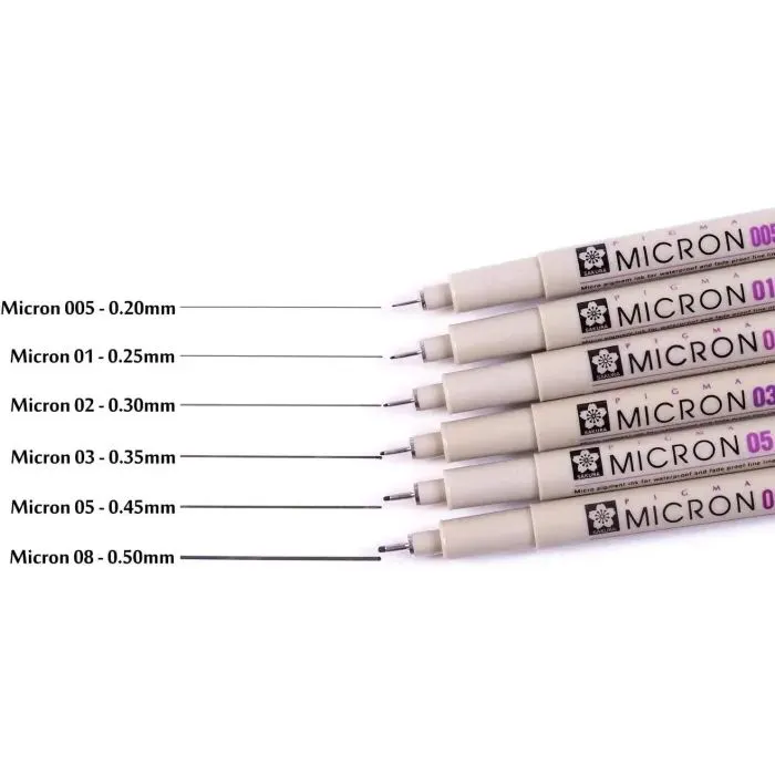 Лайнер Sakura Pigma Micron (0.1) 0,25 мм Розовый (084511306325) изображение 6