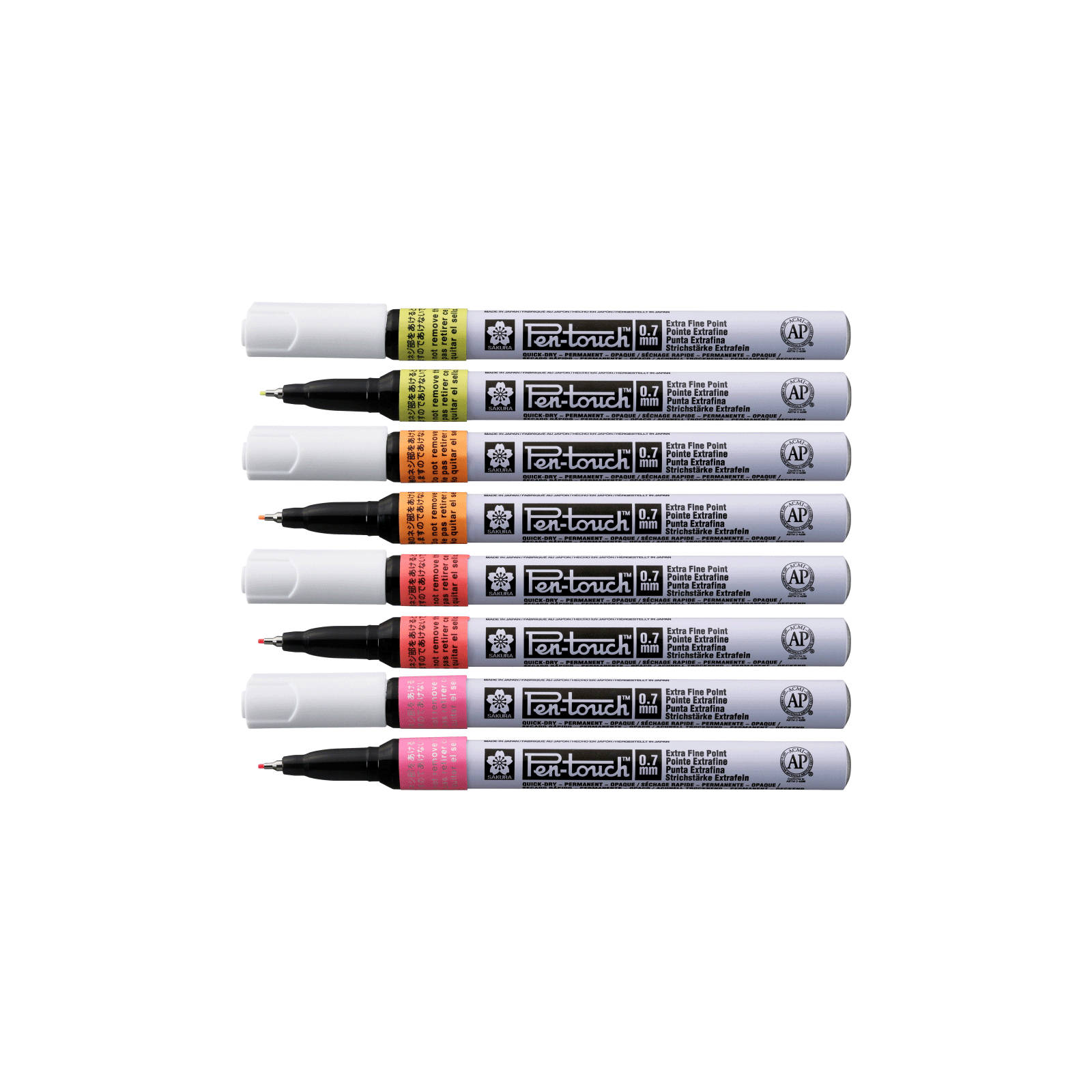 Маркер Sakura Pen-Touch Желтый, флуоресцентный, тонкий (EXTRA FINE) 0.7мм (084511322653) изображение 2