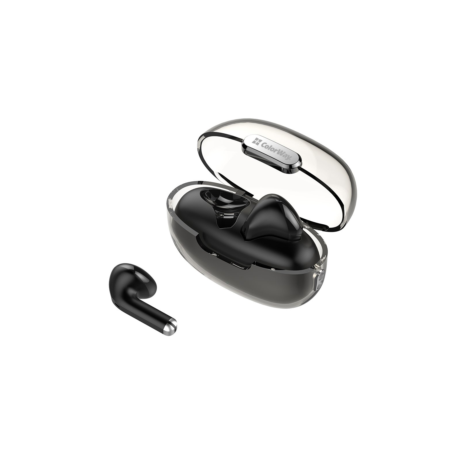 Наушники ColorWay Slim TWS-2 Earbuds Black (CW-TWS2BK) изображение 2