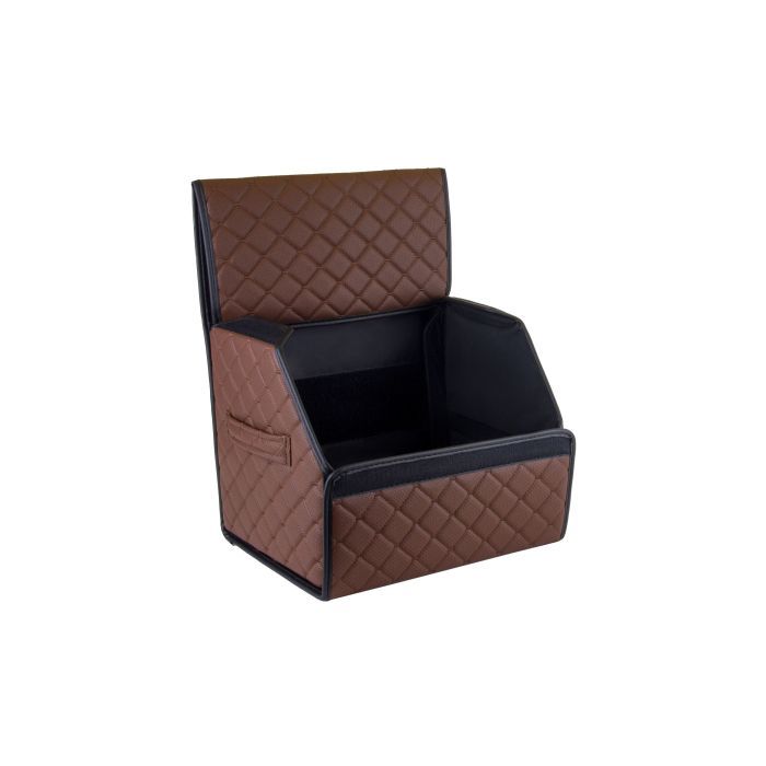 Сумка-органайзер EVAtech ECO S 30x30x35 см коричневая с коричневой нитью (EHECESZZBB) изображение 3