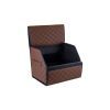Сумка-органайзер EVAtech ECO S 30x30x35 см коричневая с коричневой нитью (EHECESZZBB) изображение 3