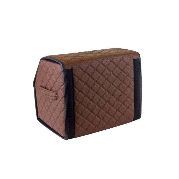 Сумка-органайзер EVAtech ECO S 30x30x35 см коричневая с коричневой нитью (EHECESZZBB) изображение 5