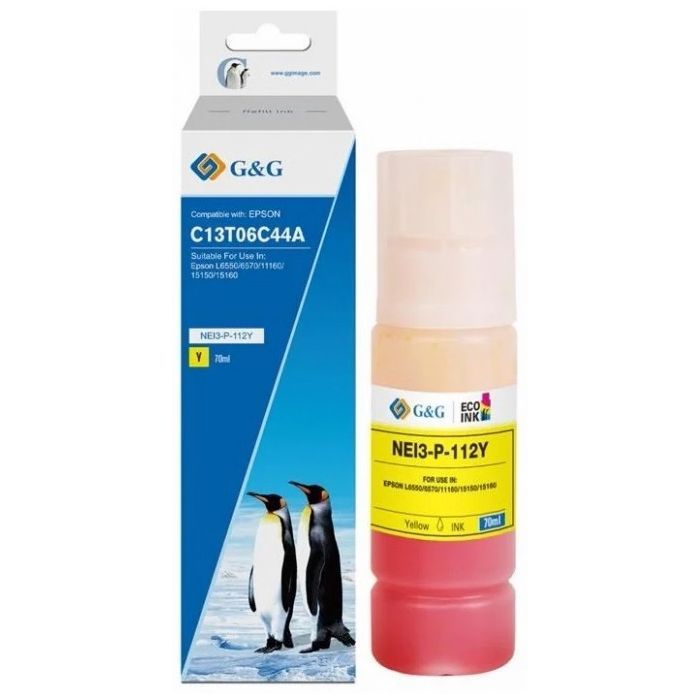 Чернила G&G Epson L15150/15160 Yellow pigm (G&G-C13T06C44A)
