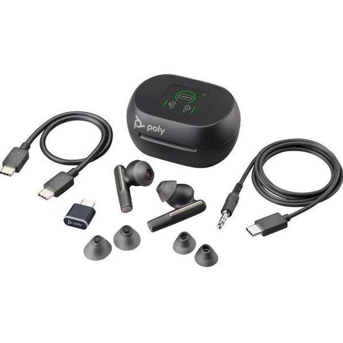 Навушники Poly Voyager Free 60+ Earbuds + BT700C + TSCHC Black (7Y8G4AA) зображення 5